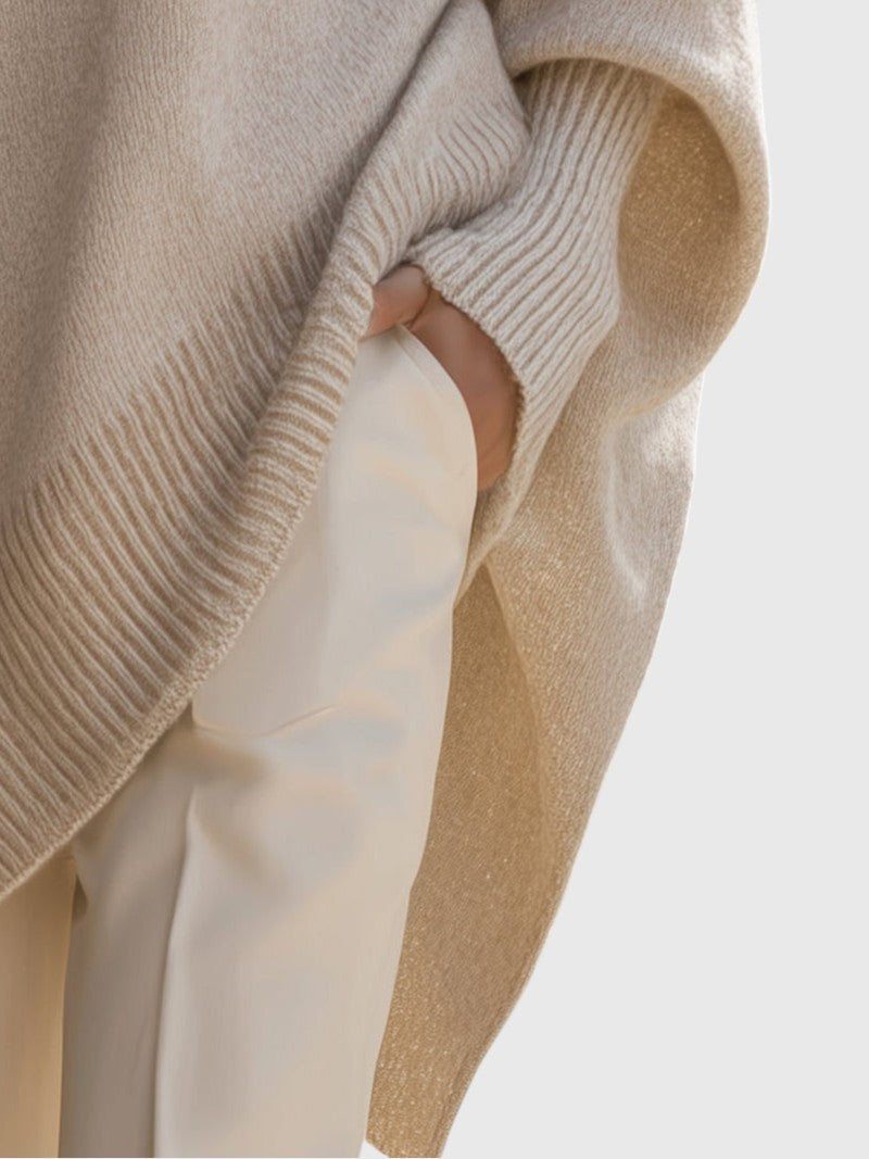 Kimia - Oversized Kötött Kerek Nyakú Pulóver