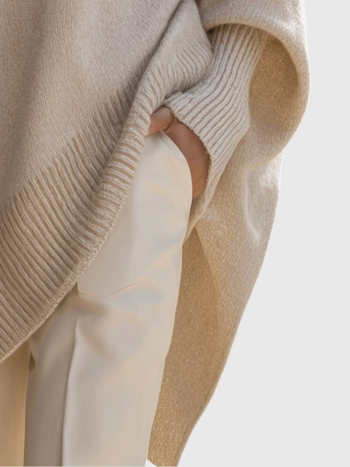 Kimia - Oversized Kötött Kerek Nyakú Pulóver