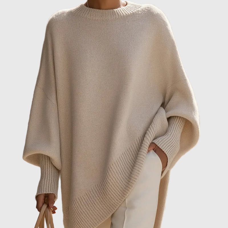 Kimia - Oversized Kötött Kerek Nyakú Pulóver
