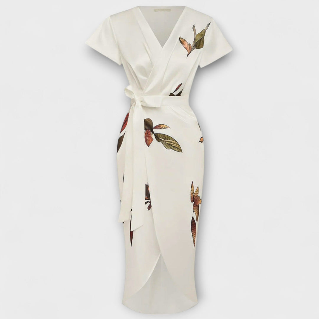 Szatén, átlapolós ruha