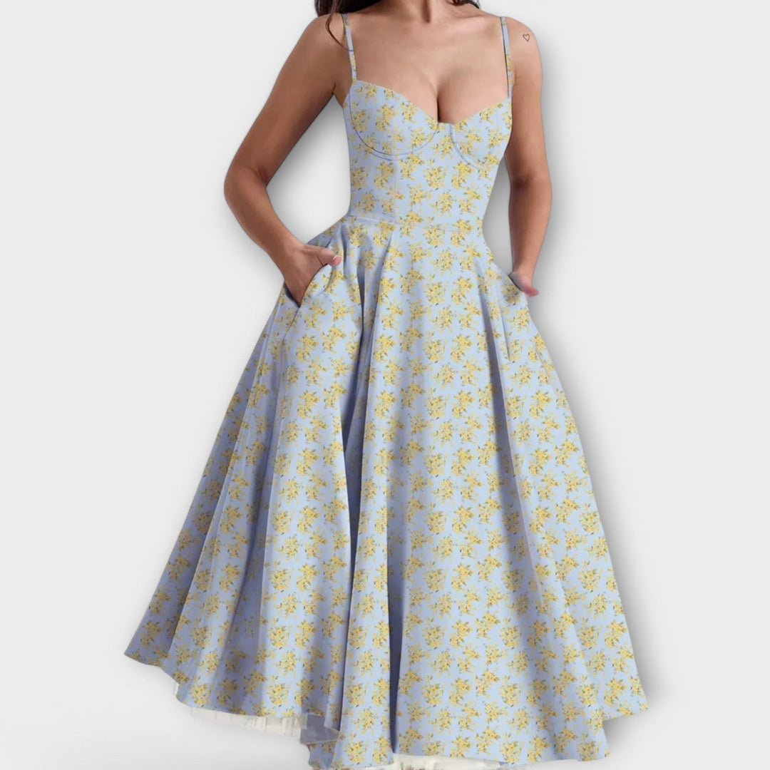 Meli – Könnyű nyári ruha fűző részlettel