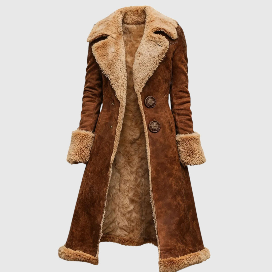 Izabella - Hosszú elegáns téli kabát