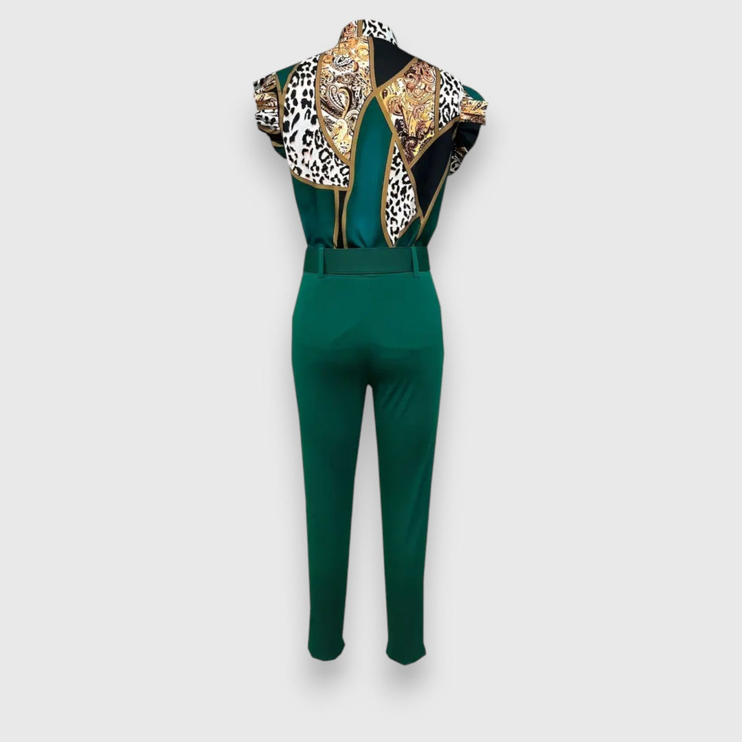 Két elemből álló szett modern leopárdmintával