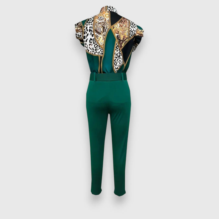 Két elemből álló szett modern leopárdmintával