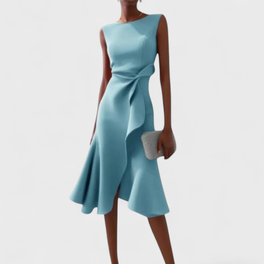 Andrea - Aszimmetrikus ruha elegáns gyűrődésekkel