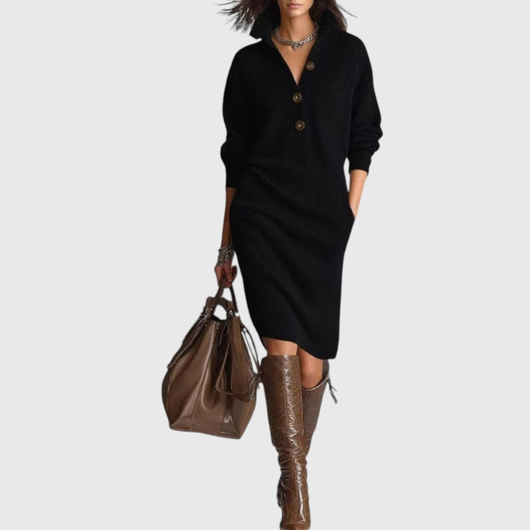 Eszter - Meleg Kötött Elegáns Ruha