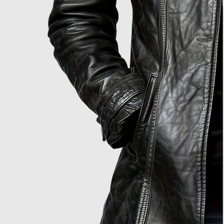 Adelina - Olasz bőrből készült gombos kabát