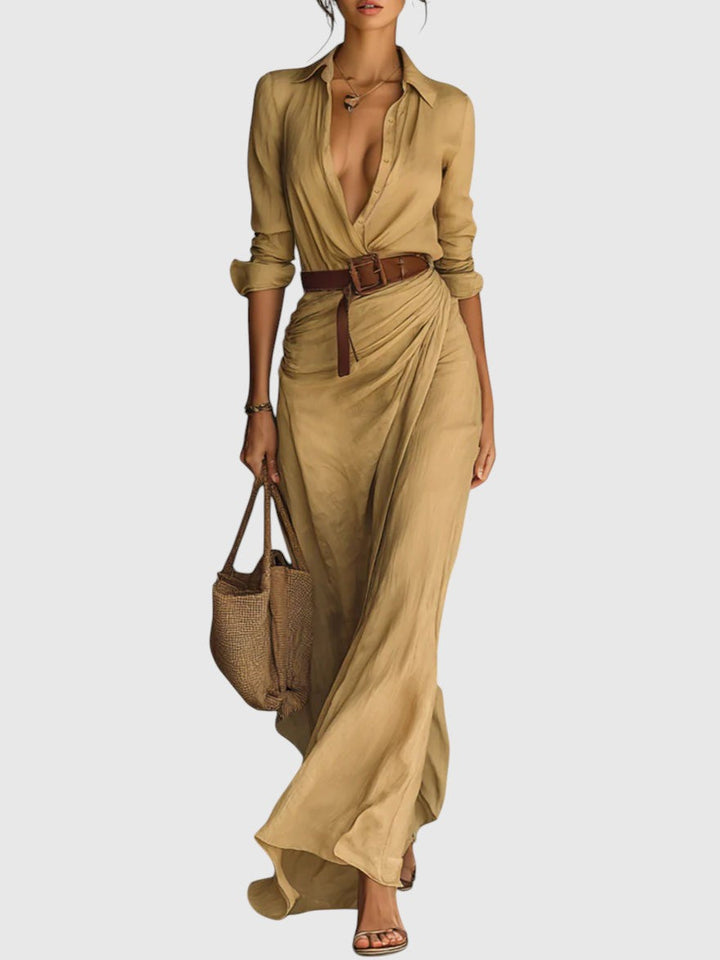 Klara – Elegáns dekoltázsú ruha