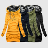 Kristina - Pulóverruha szív mintával