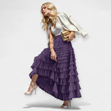 Elegáns tüll szoknya dekoratív részletekkel