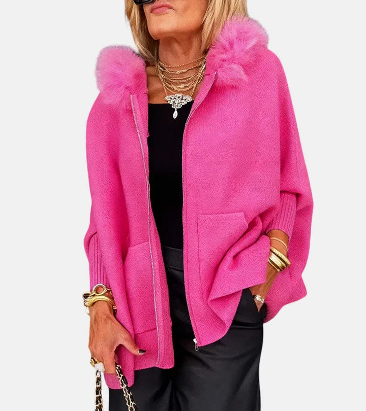 Arabelle - Kényelmes Kapucnis Kabát Törölköző Gallérral