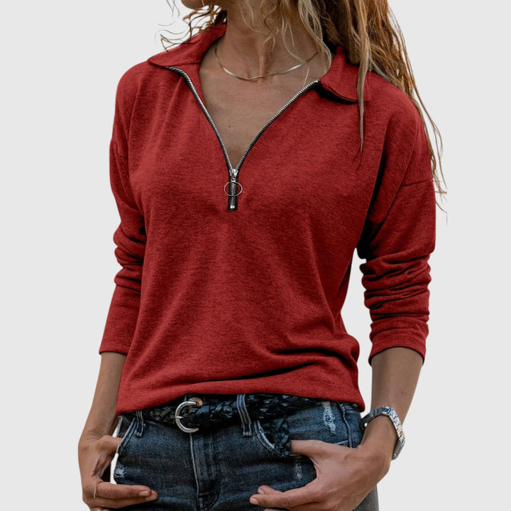 Nadine - Női pulóverek félcipzárral