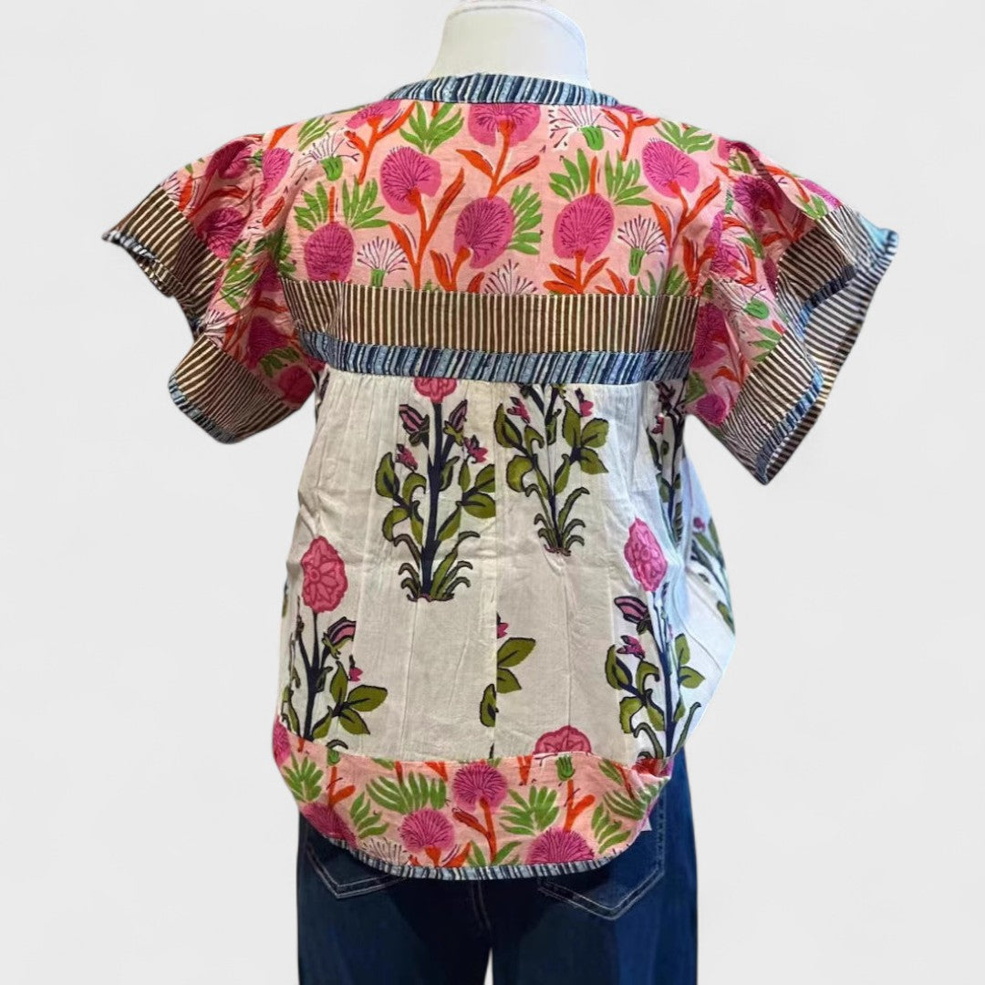 Uriela - Hímzett Boho Blúz