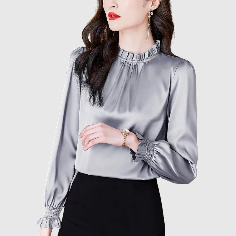 Jana - Elegáns selyem blúz