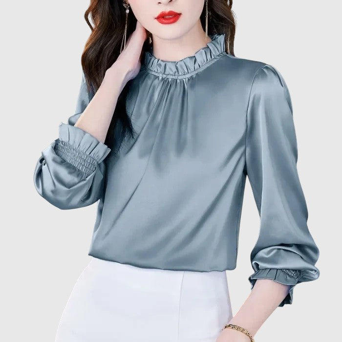 Jana - Elegáns selyem blúz