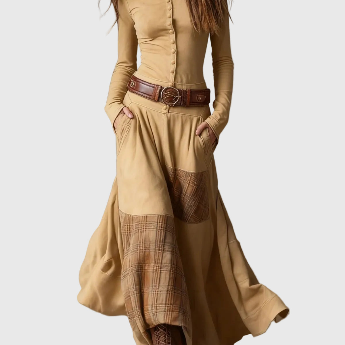 Azucena - Maxiruha övvel, öko-suede anyagból