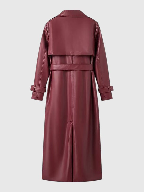 Zora – gabardin kabát övvel