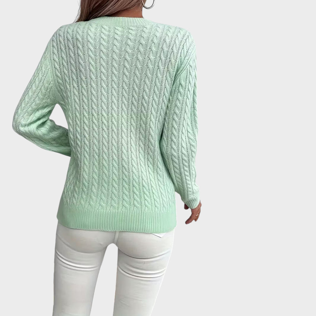 Vivianne – Puha Kötött Pulóver Textúrával
