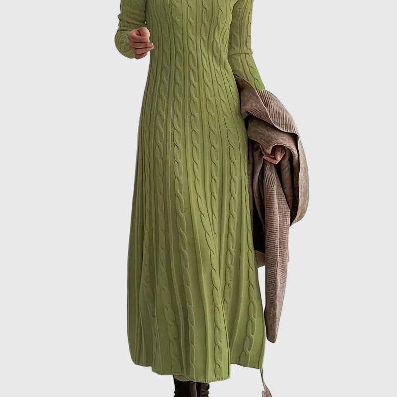 Vanessa - Elegáns Kötött Maxi Ruha