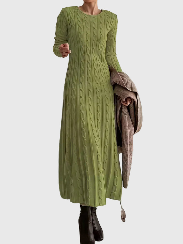 Vanessa - Elegáns Kötött Maxi Ruha