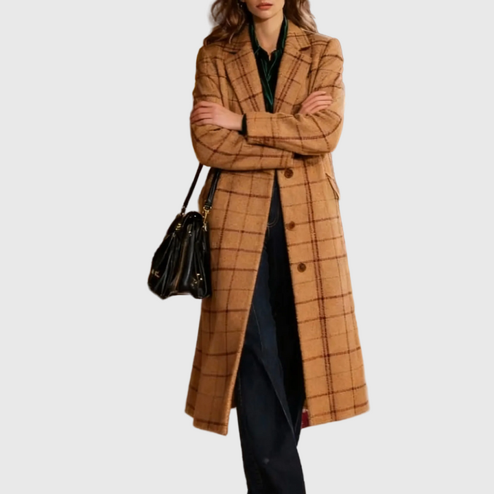 Clara - Klasszikus Kockás Kabát