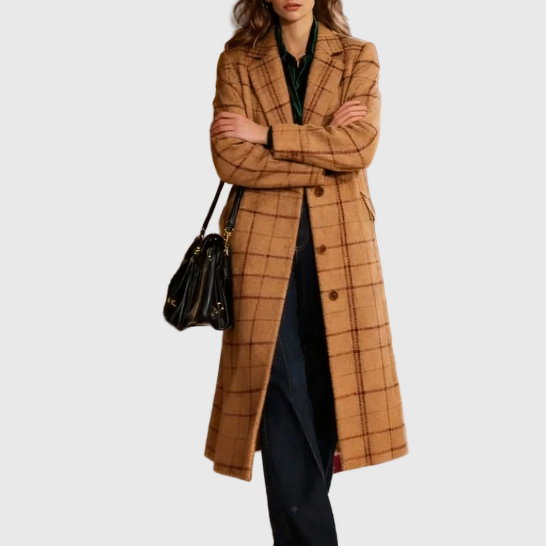 Clara - Klasszikus Kockás Kabát