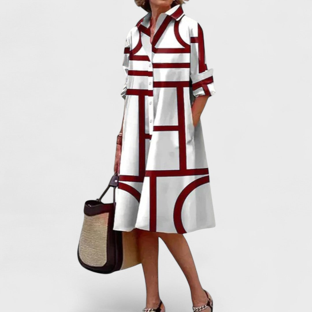 Stella - Geometrikusan Elegáns Ruha