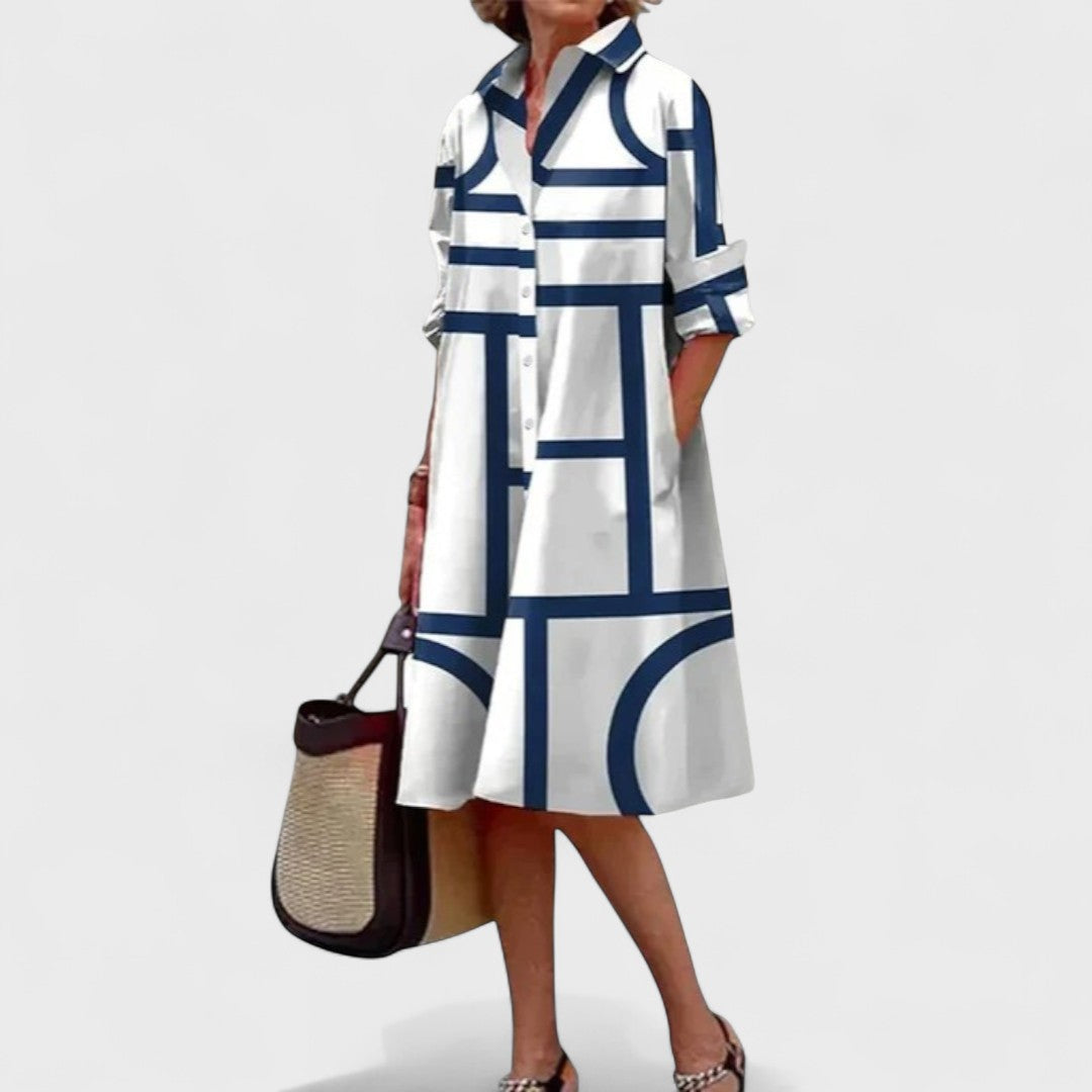 Stella - Geometrikusan Elegáns Ruha