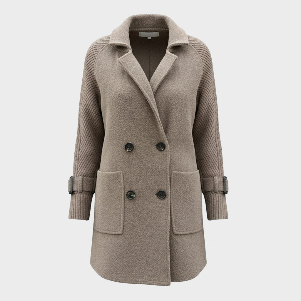 Rózsa - Prémium kabát dupla gombolással