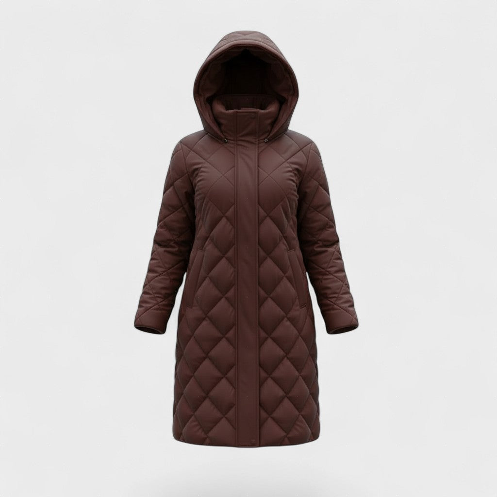 Bogná - Elegáns, kapucnis pufi dzseki