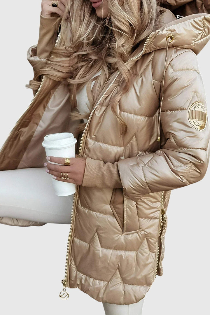 Nolven – Elegáns női kabát kapucnival