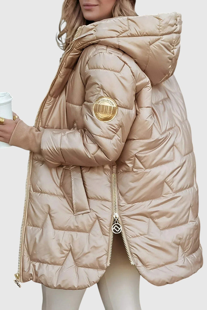 Nolven – Elegáns női kabát kapucnival