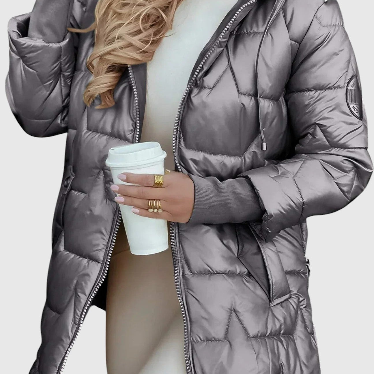 Nolven – Elegáns női kabát kapucnival