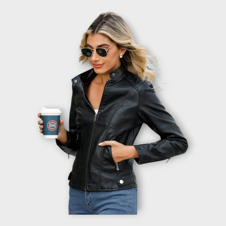 Elegáns bőr zakó modern szabással és örök stílussal