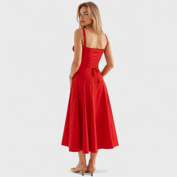 Kiana - Fűzős Midi Ruha