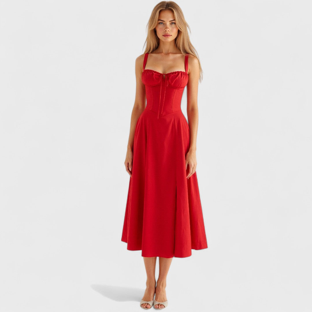 Kiana - Fűzős Midi Ruha