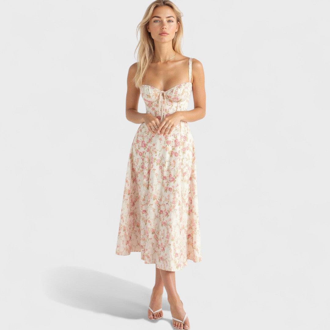 Kiana - Fűzős Midi Ruha